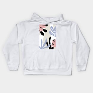 Abstract Organic Shapes and Leaves Mid Century Modern Kids Hoodie